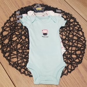 3pk preemie onsies